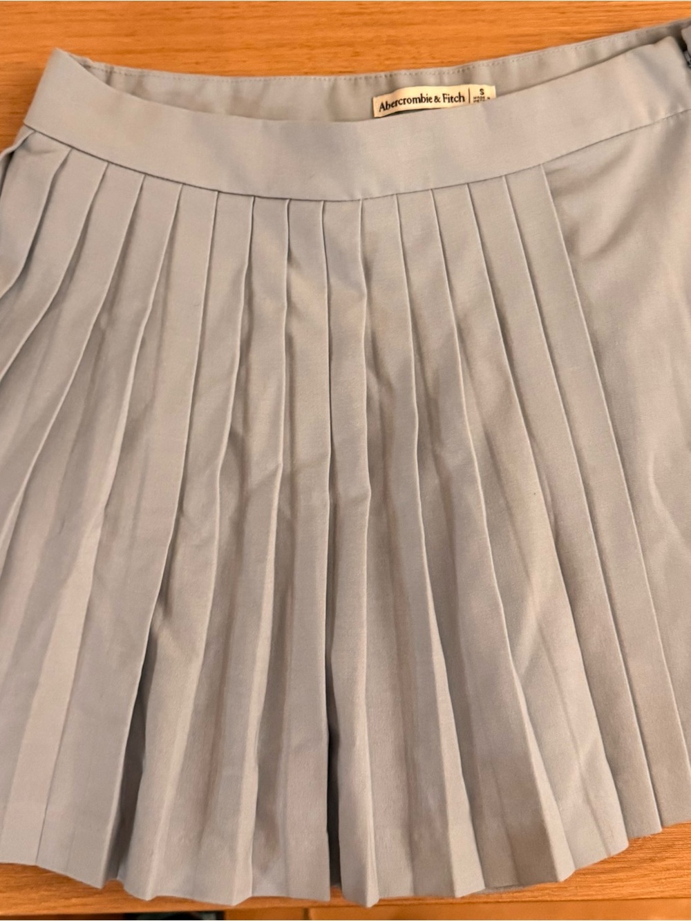Abercrombie & Fitch Powder Blue Knife-Pleat Tennis Skirt Pickleball Preppy